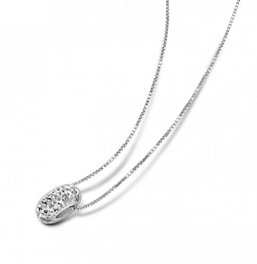 Pingente Bombe de Ouro Branco 18k
