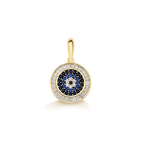 Pingente de Ouro 18k Mandala com Zircônias 