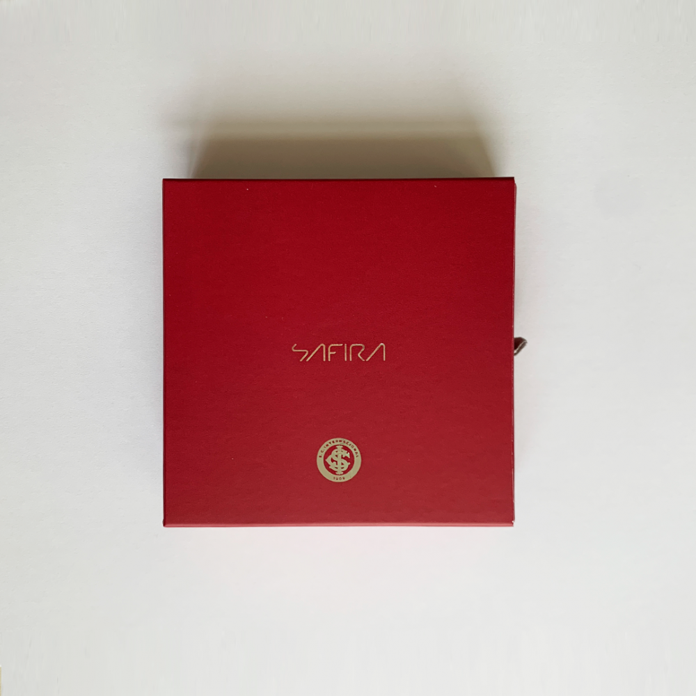 Colar de Prata 925 Internacional com banho de ródio e zircônias brancas e vermelhas Prata 3