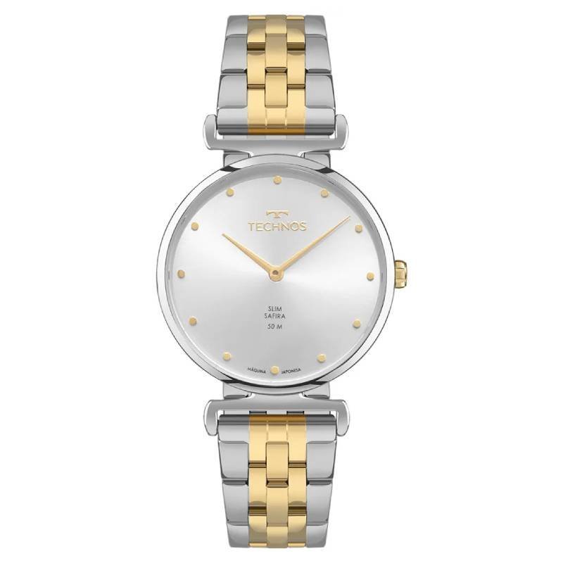 Relógio Technos Feminino Slim Bicolor VJ20AE/1K