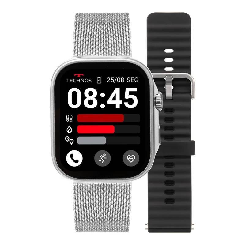 Relógio Masculino Smartwatch Technos Connect Max Call Prata TMAXCAB/9K