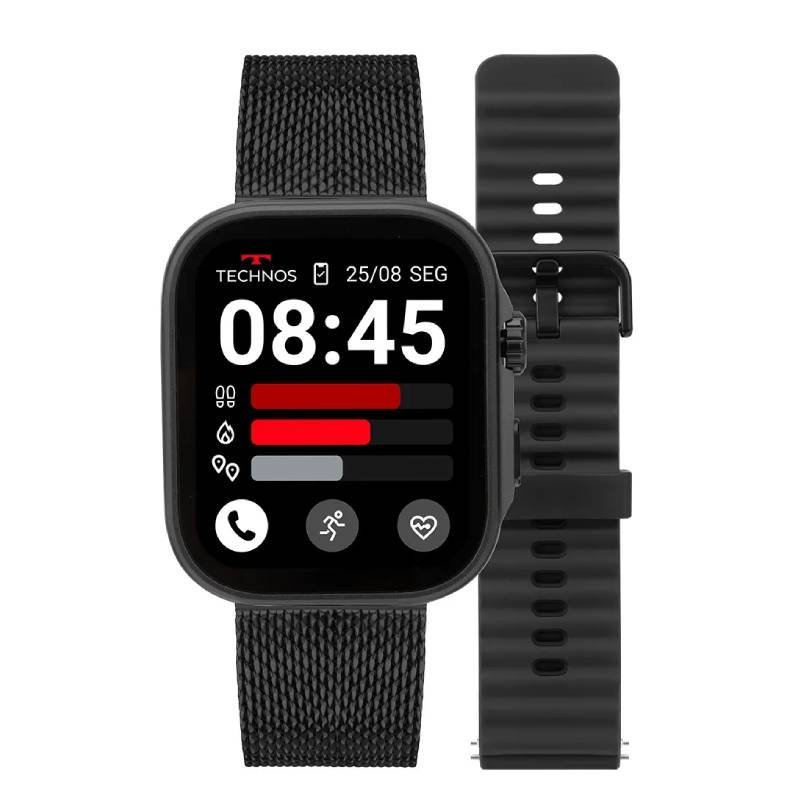 Relógio Masculino Smartwatch Technos Connect Max Call Preto TMAXCAA/9P