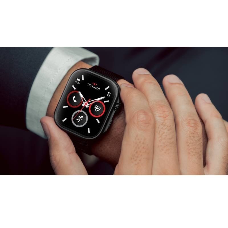Relógio Masculino Smartwatch Technos Connect Max Call Preto TMAXCAA/9P Preto 6