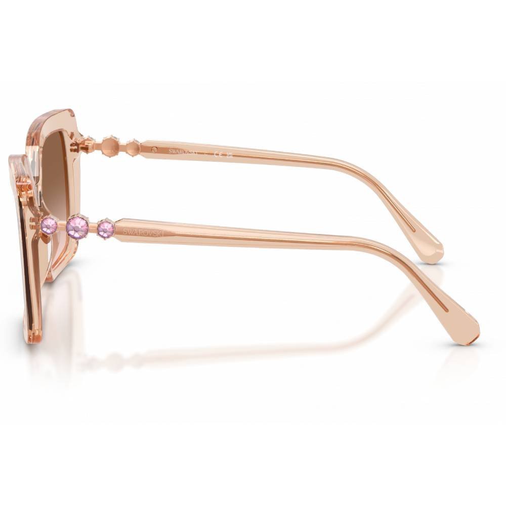 Óculos de Sol Feminino Quadrado Swarovski SK6049-106313 57 Marrom 3