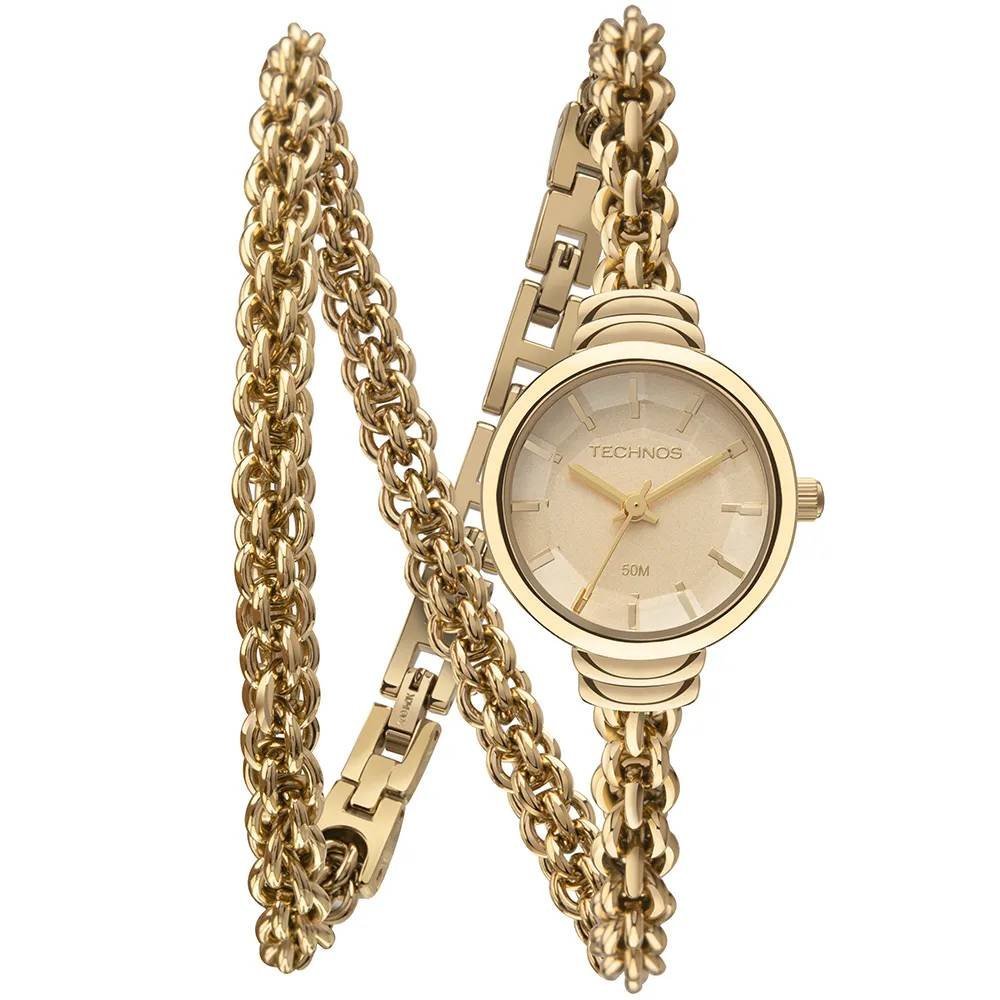 Relógio Feminino Technos Mini Joia Dourado 2035NDO/1X