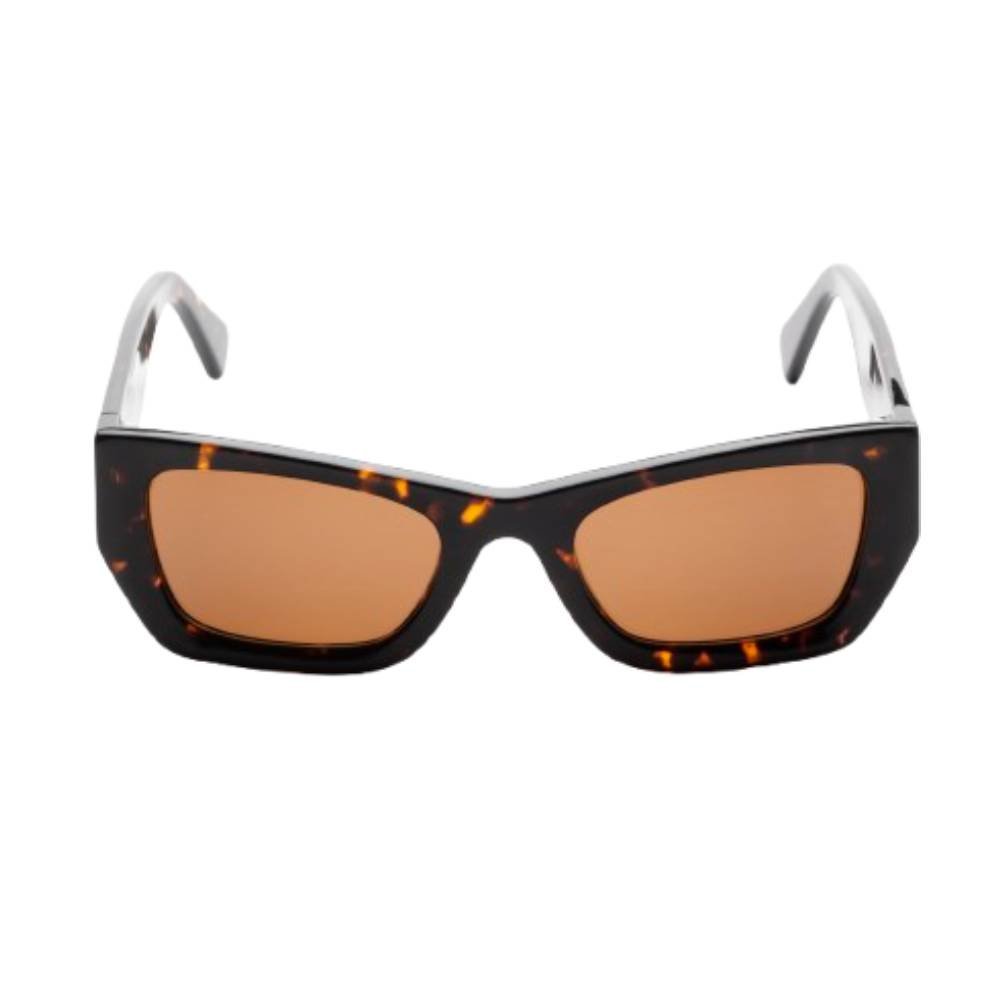 Óculos de Sol Feminino Safira Retangular Café 2