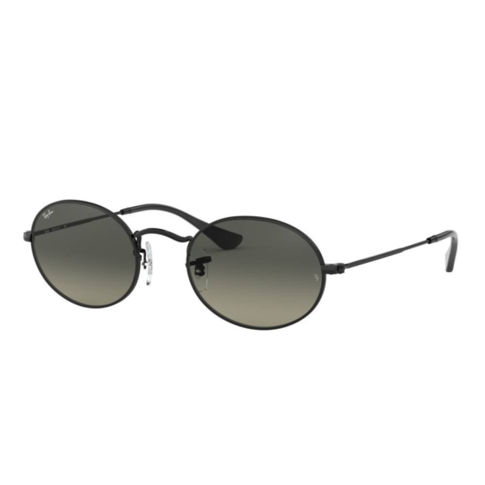 Óculos de Sol Unissex Ray Ban Oval Flat Lenses RB3547N-002/68 51 Preto 4