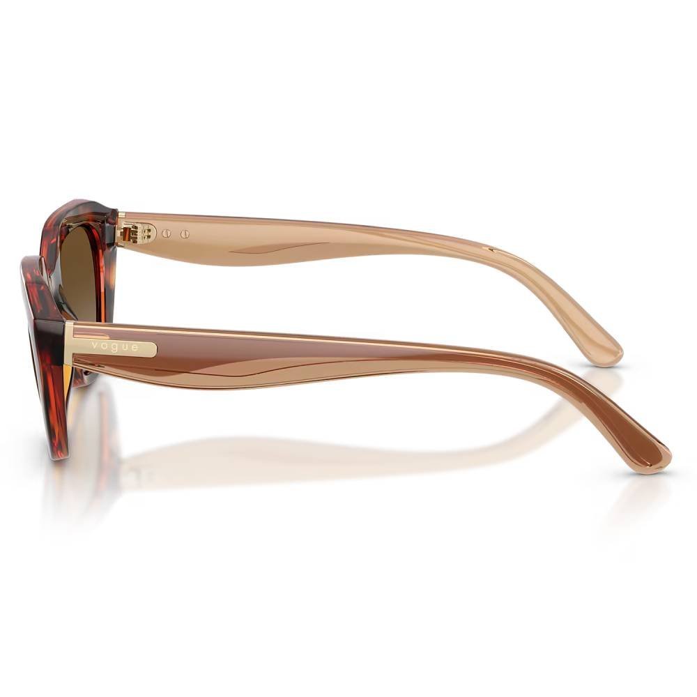 Óculos de sol Feminino Vogue Redonda VO5711S-W656T5 51 Polarizado Marrom 4