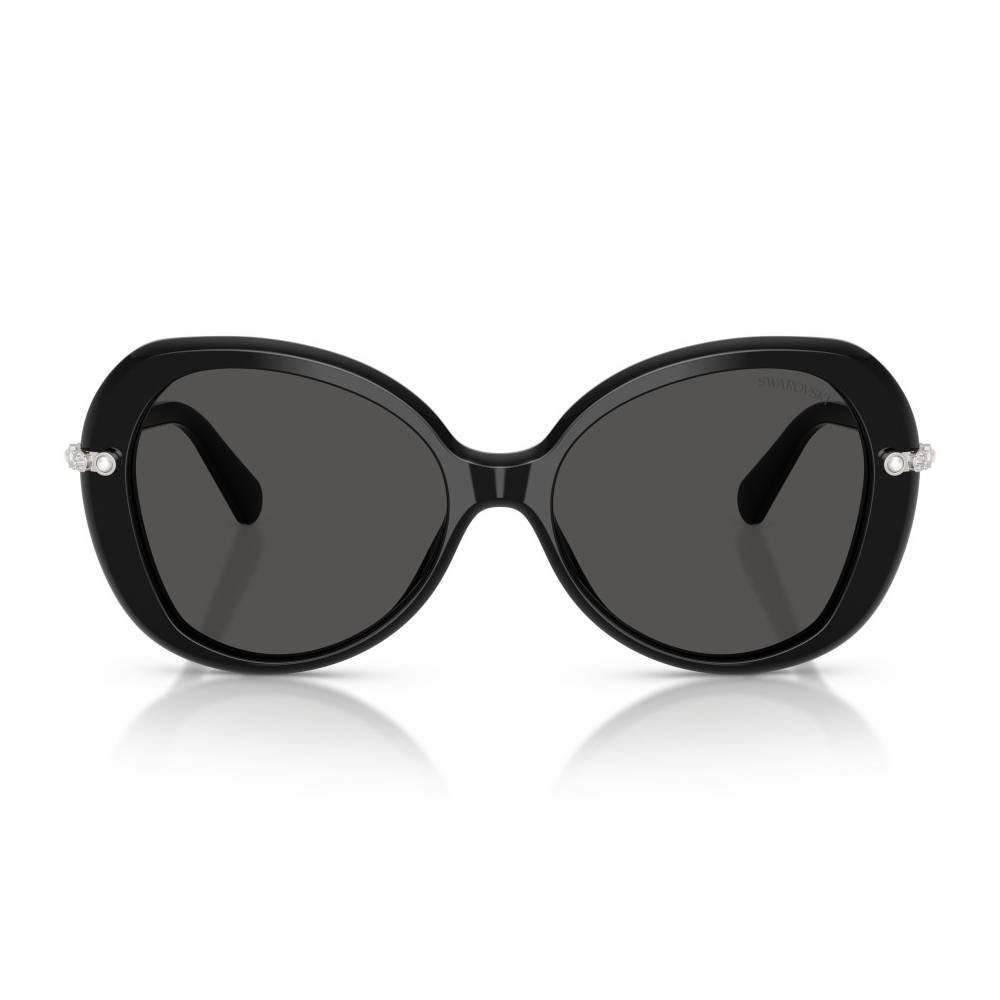 Óculos de Sol Feminino Swarovski Redondo SK6059-103887 55 Preto 2