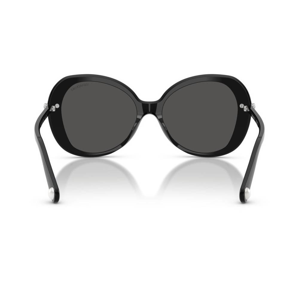 Óculos de Sol Feminino Swarovski Redondo SK6059-103887 55 Preto 4