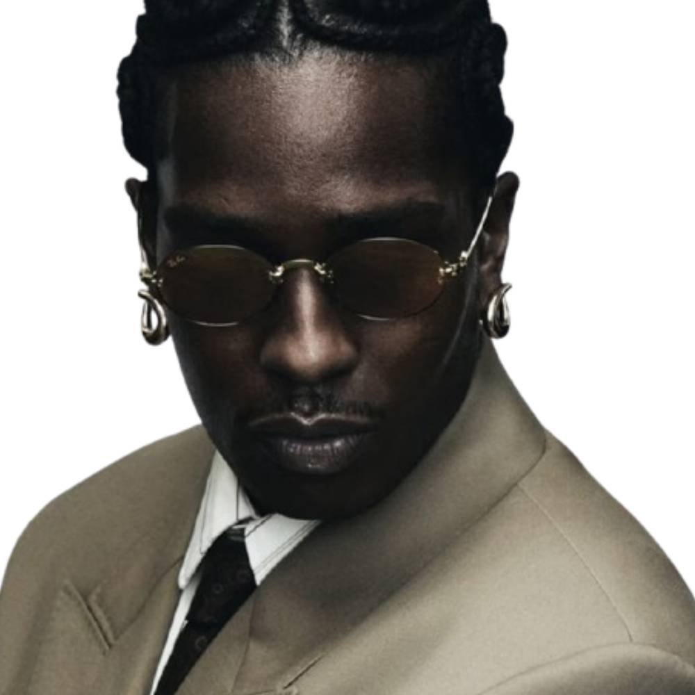 Óculos de Sol de Sol Unissex Ray Ban A$AP Rocky RB3929-001/7I 54 Dourado 3