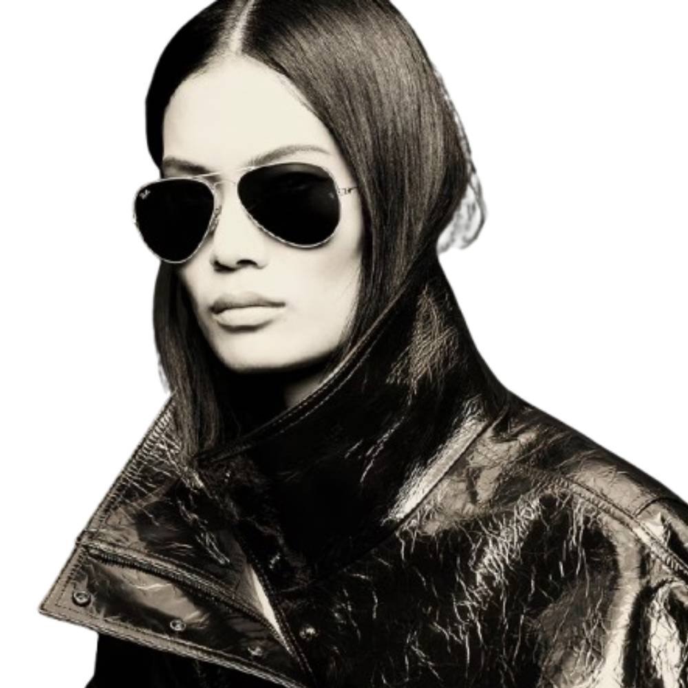 Óculos de Sol de Sol Unissex Ray Ban Aviator Classic RB3025-004/33 58 Cinza 4