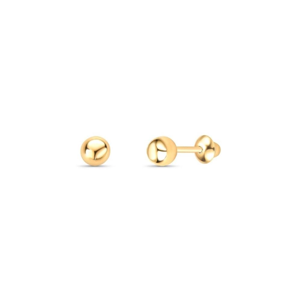 Brinco Infantil em Ouro Bolinha 2,5 mm