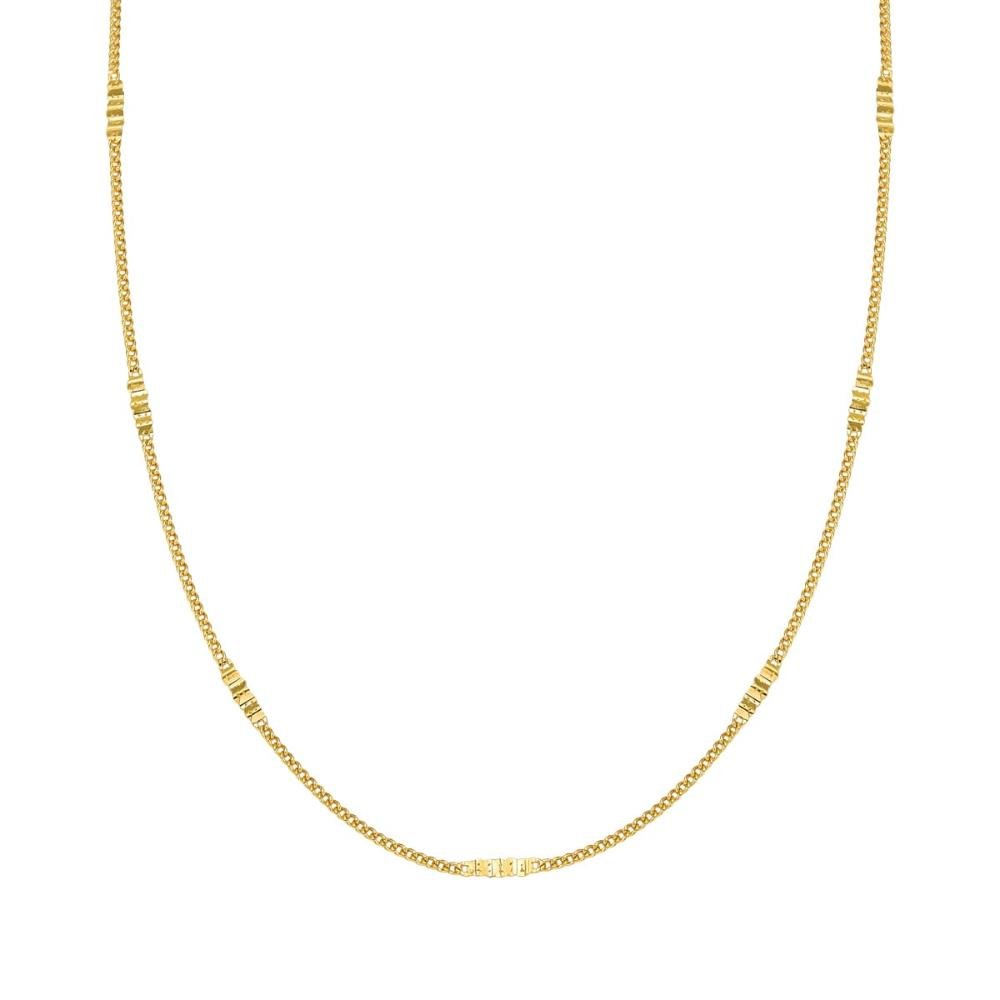 Choker Plaquinha Diamantada Banhada a Ouro 18K Dourado 1