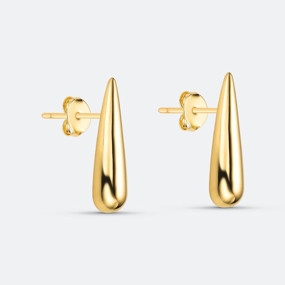 Ear Hook Gota Banhado a Ouro 18k