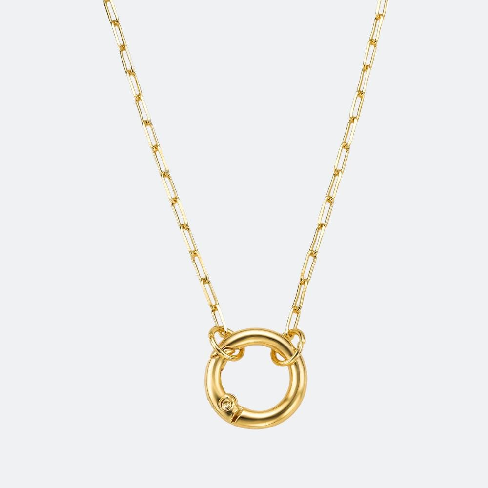 Colar Cartier Fecho Redondo Banhado a Ouro 18k Dourado 2