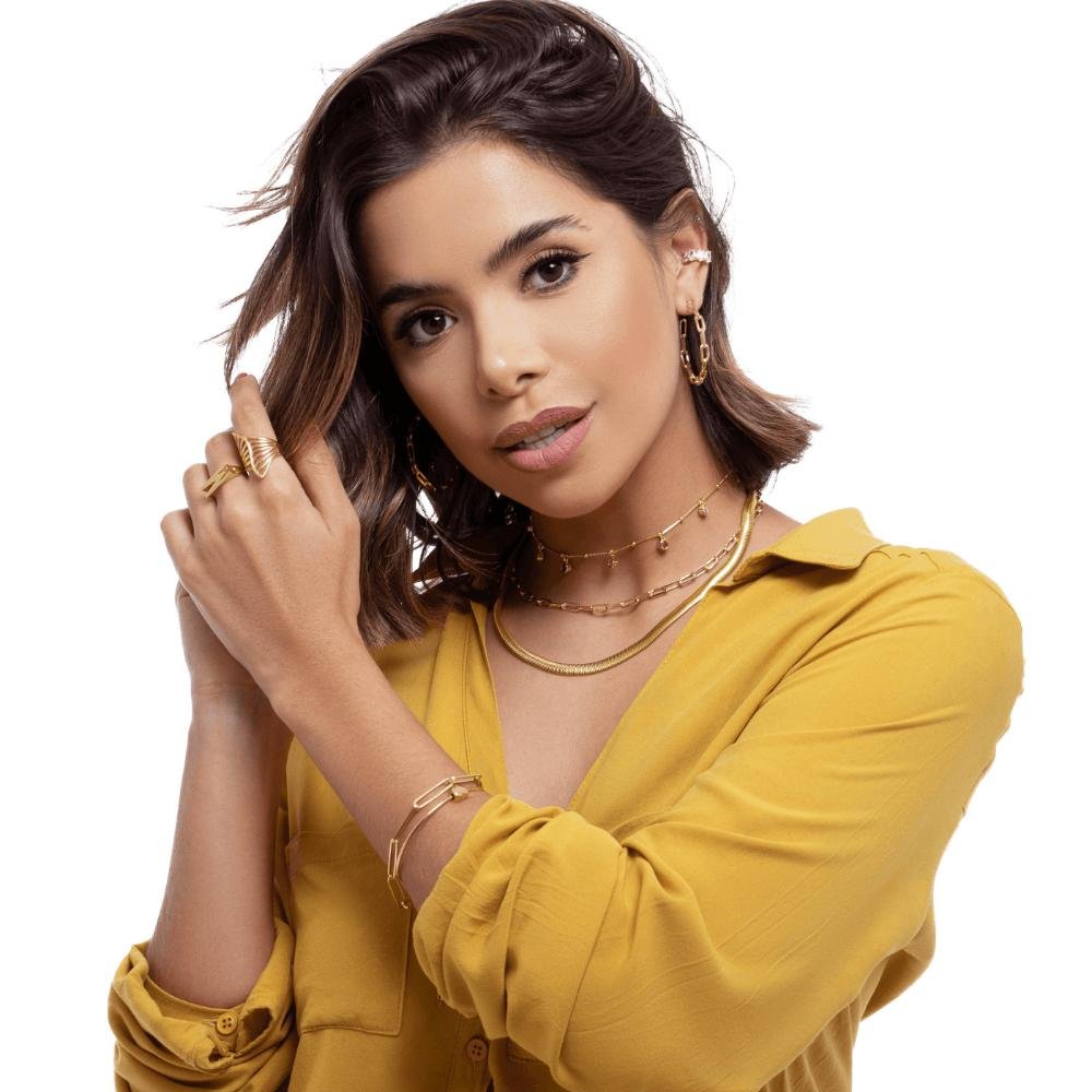 Choker Feminina Elos Estilo Cartier Banhado a Ouro 18k Dourado 2