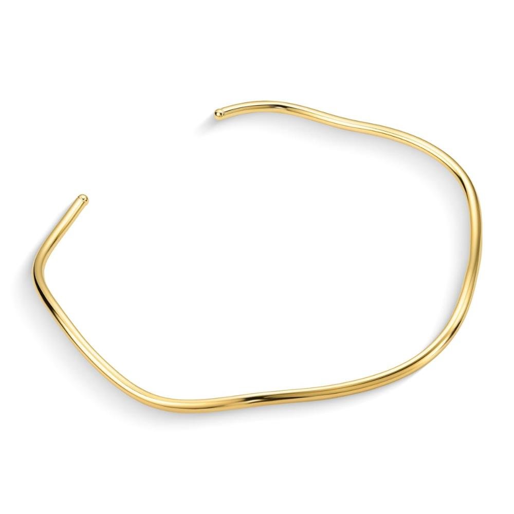 Colar Aro Ondulado Banhado A Ouro 18K Dourado 1