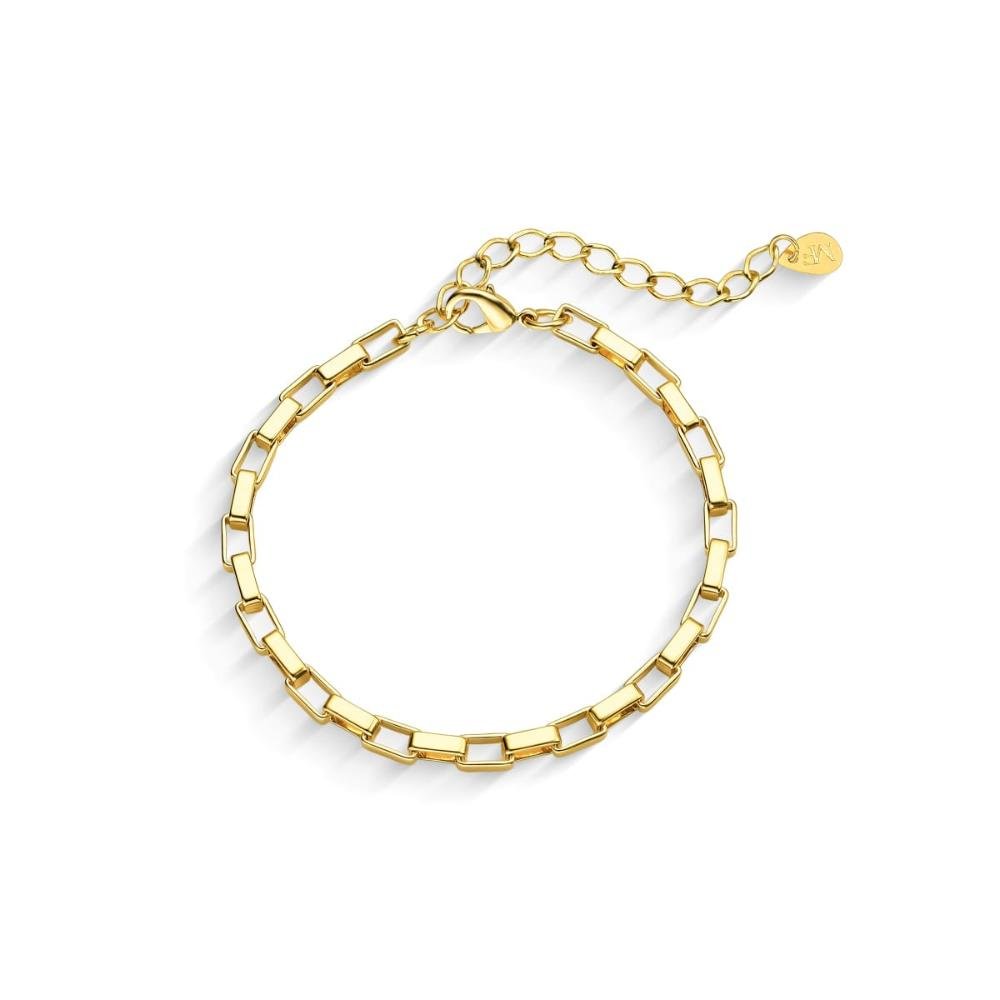 Pulseira Veneziana Banhada A Ouro 18K Dourado 1