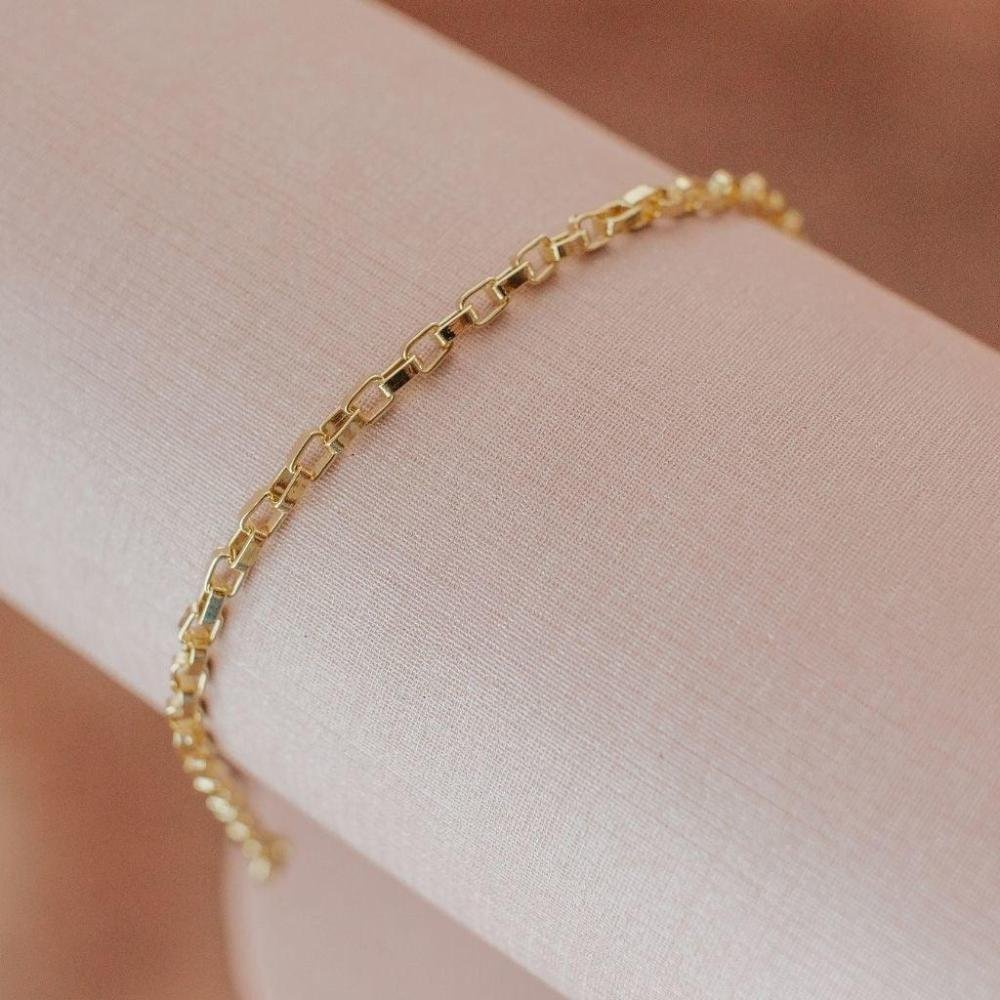 Pulseira Veneziana Banhada A Ouro 18K Dourado 2