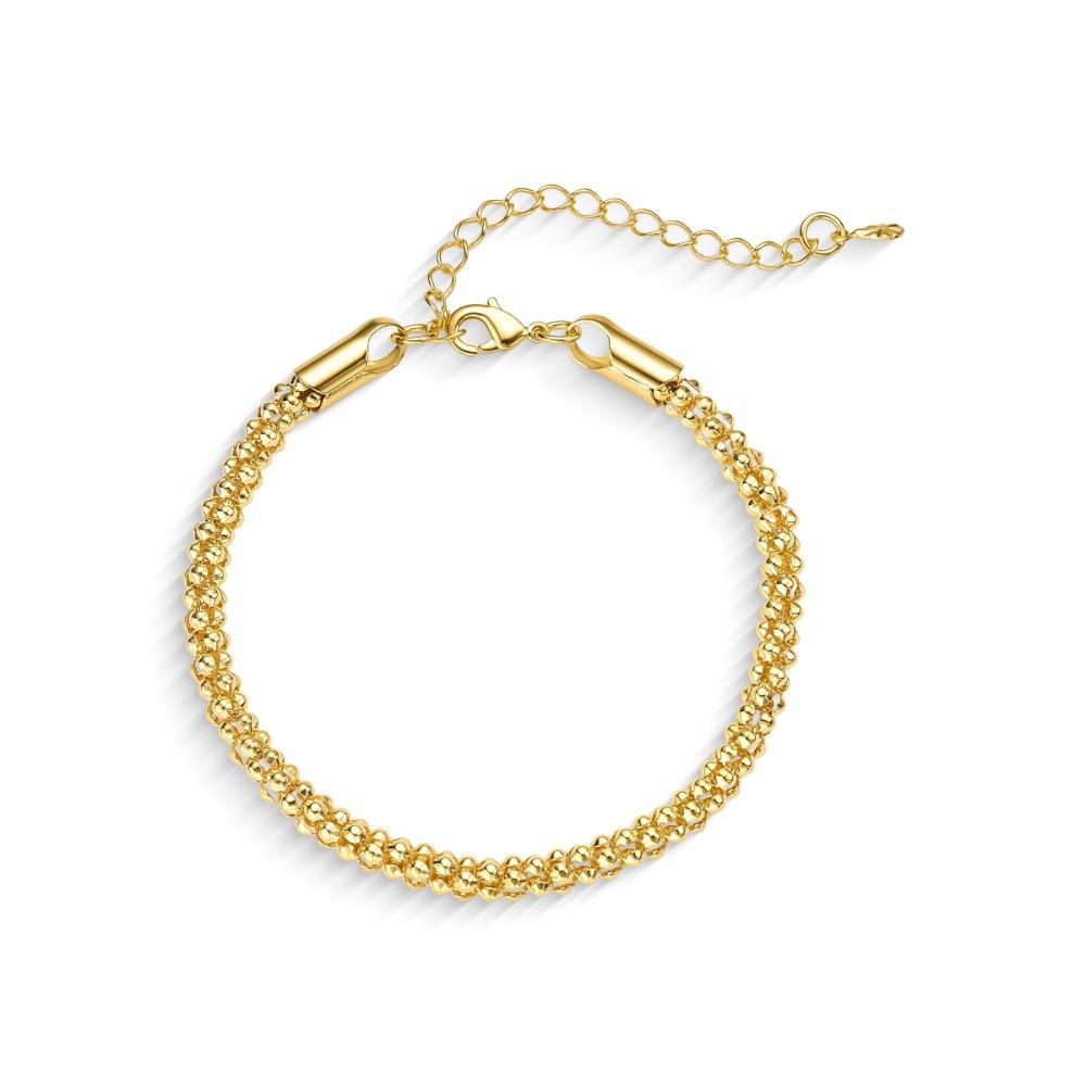Pulseira Corrente Pipoca Fina Banhado a Ouro 18k