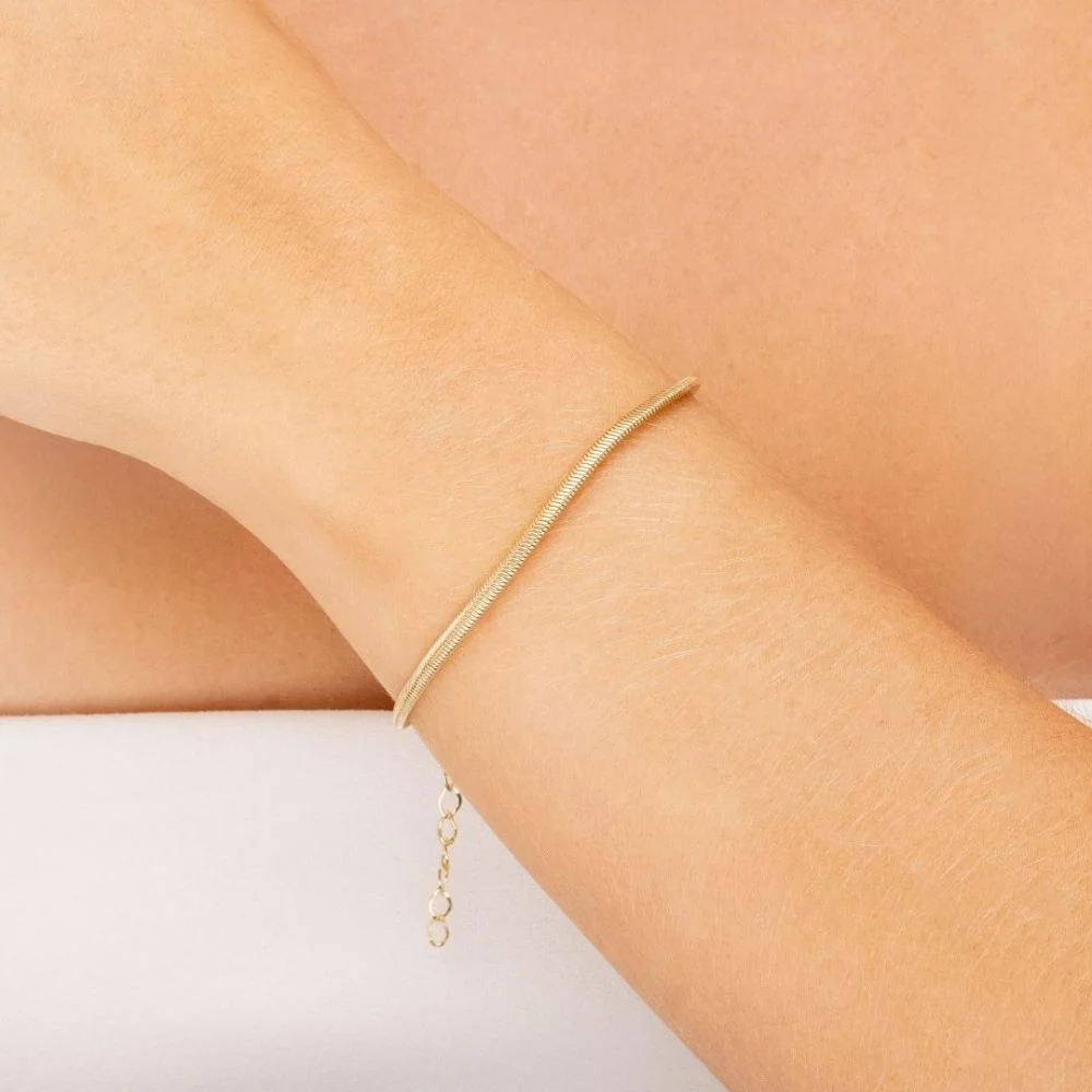 Pulseira Malha Fina Banhado a Ouro 18k Dourado 2