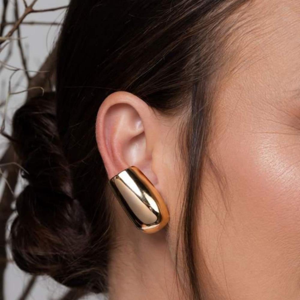 Brinco Argola Banhado a Ouro 18k Dourado 2