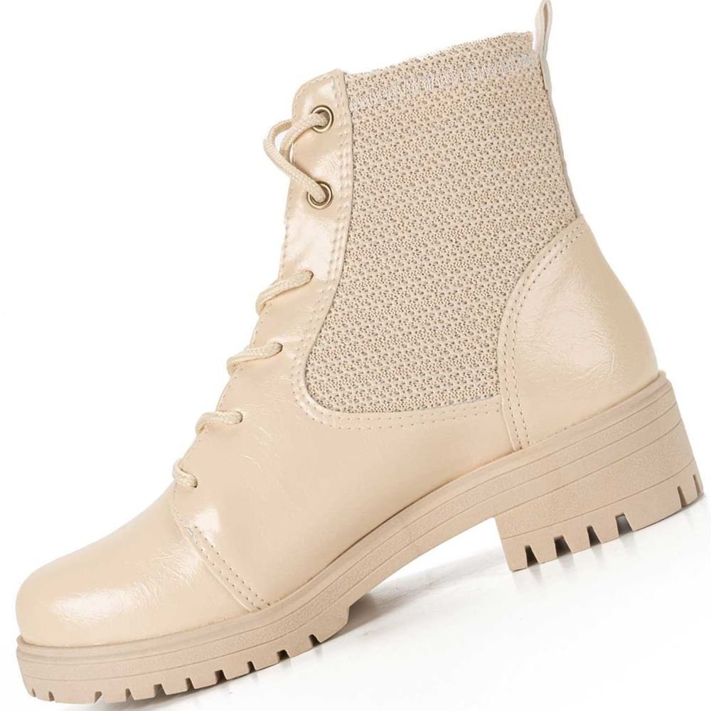 Coturno Mississipi Q8473 Feminino Bege 2