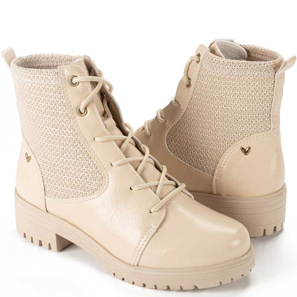 Coturno Mississipi Q8473 Feminino Bege 3