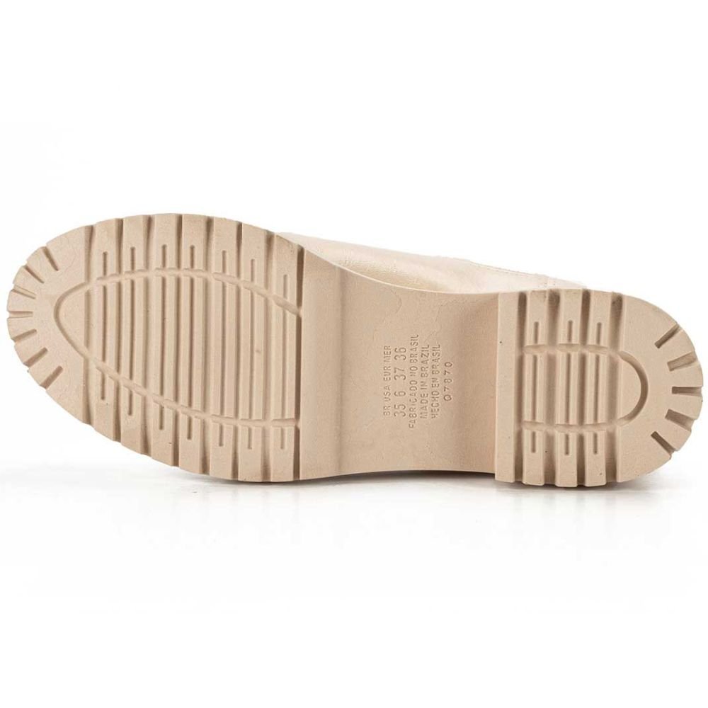 Coturno Mississipi Q8473 Feminino Bege 5