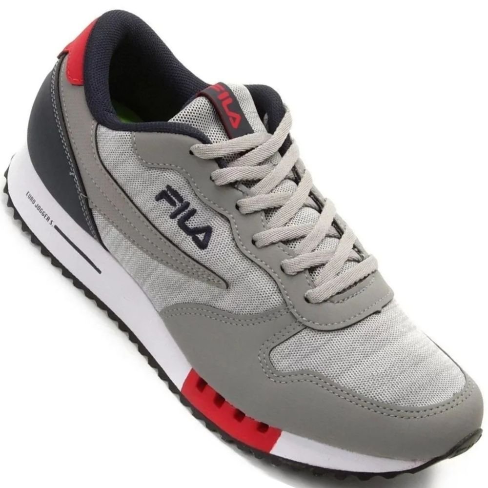 Tenis Fila Euro Jogger Sport Masculino Cinza 2