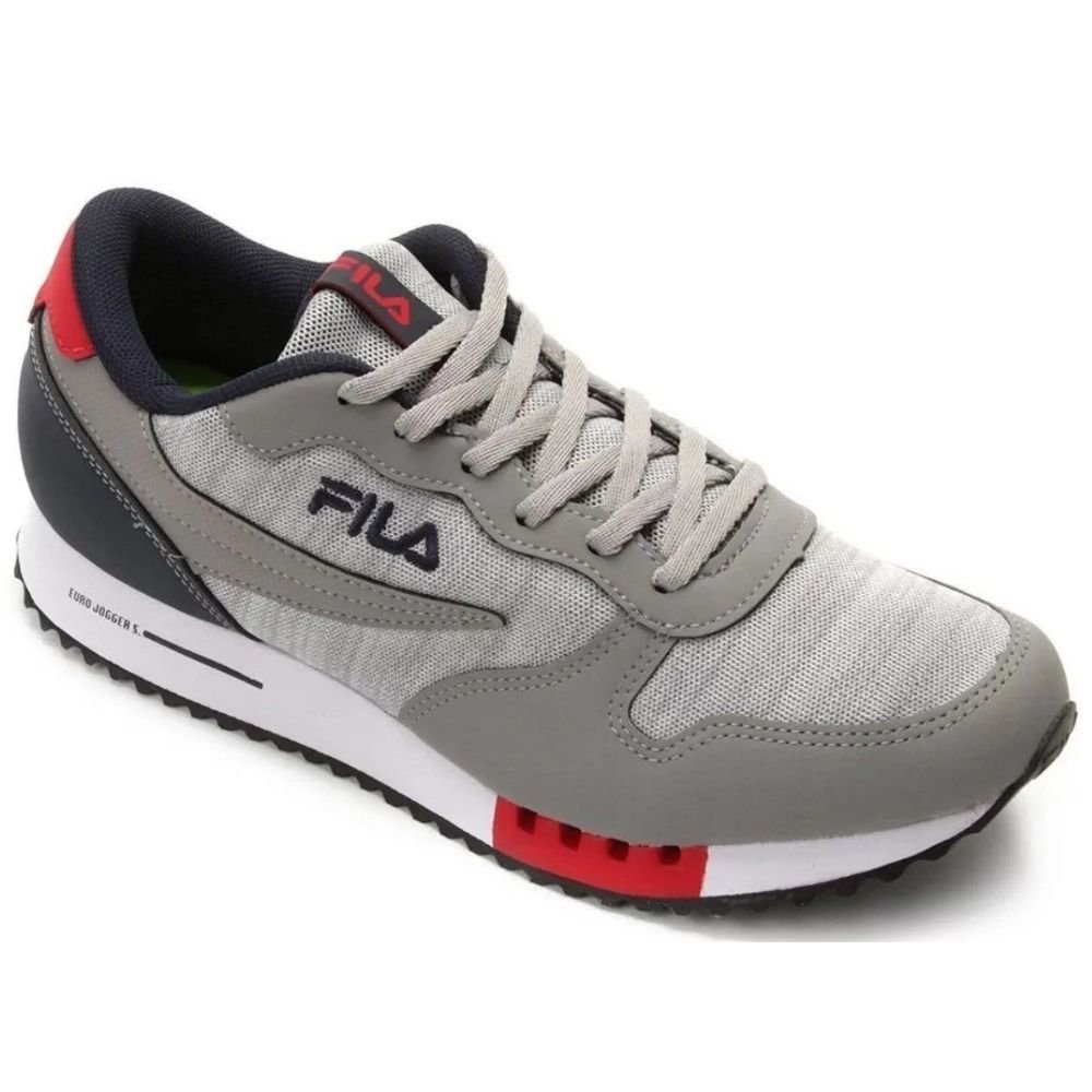 Tenis Fila Euro Jogger Sport Masculino Cinza 3