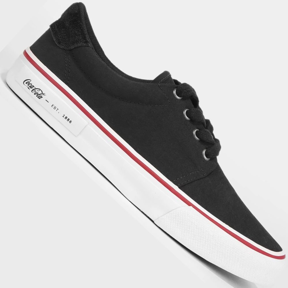 Tenis Coca Cola City Cc2074 Masculino Preto 1