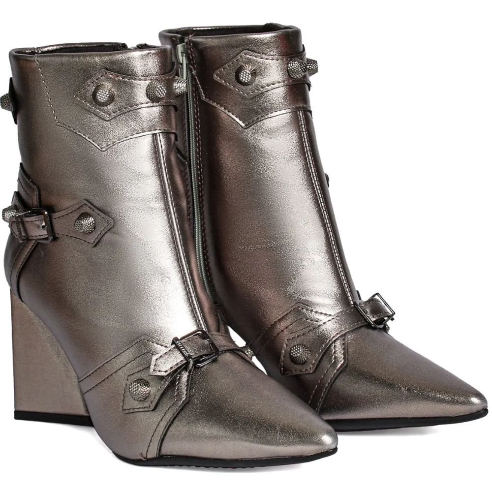 Bota Vizzano 3093.104 Feminina Cinza 3