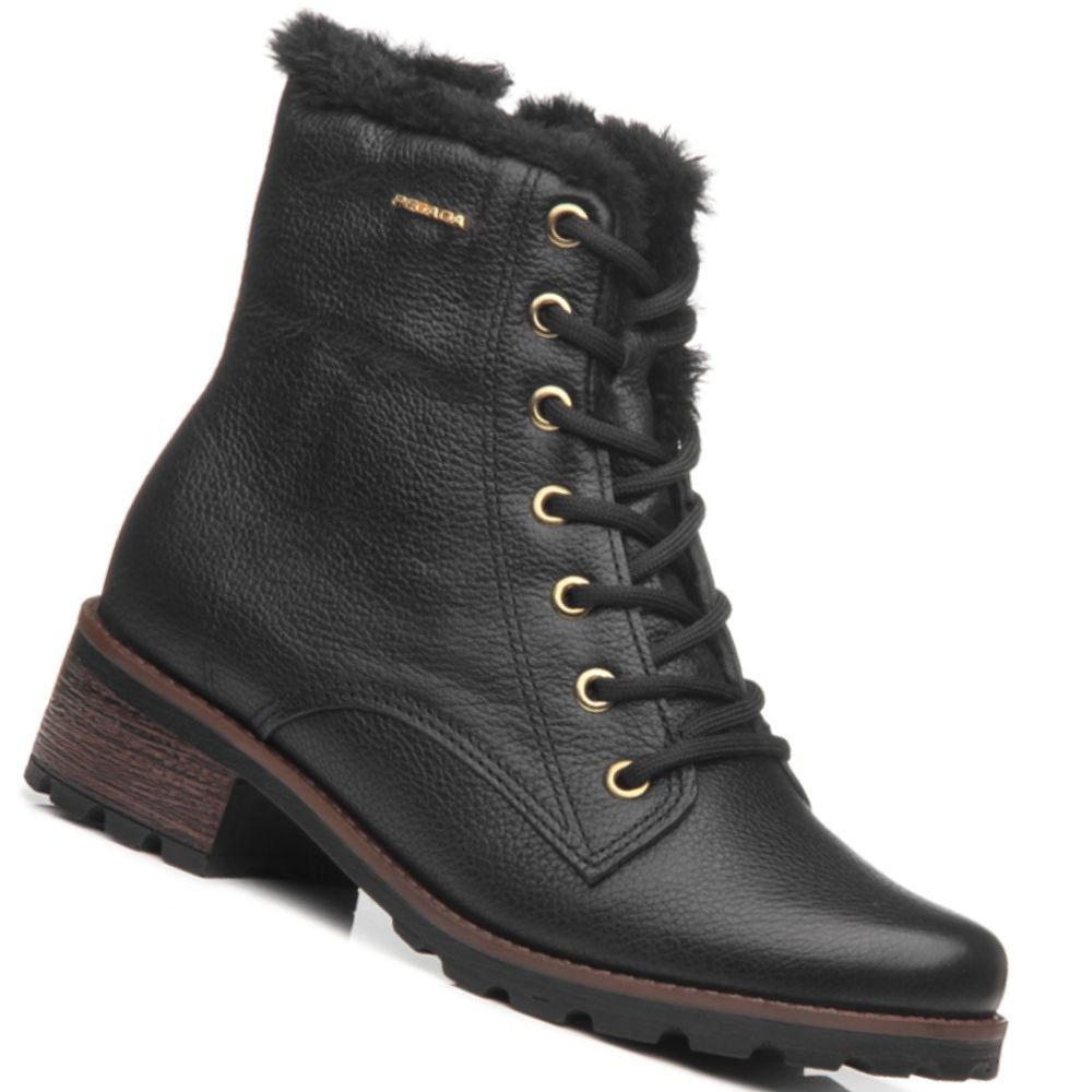 Bota Coturno Pegada 281414 Feminina Preto 3