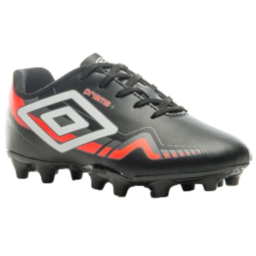 Chuteira Infantil Campo Umbro Prisma  Jr Masculina Preto 2