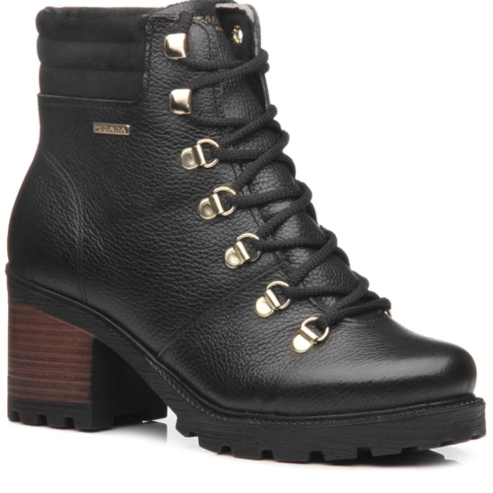 Bota Coturno Pegada 281321 Feminina Preto 2