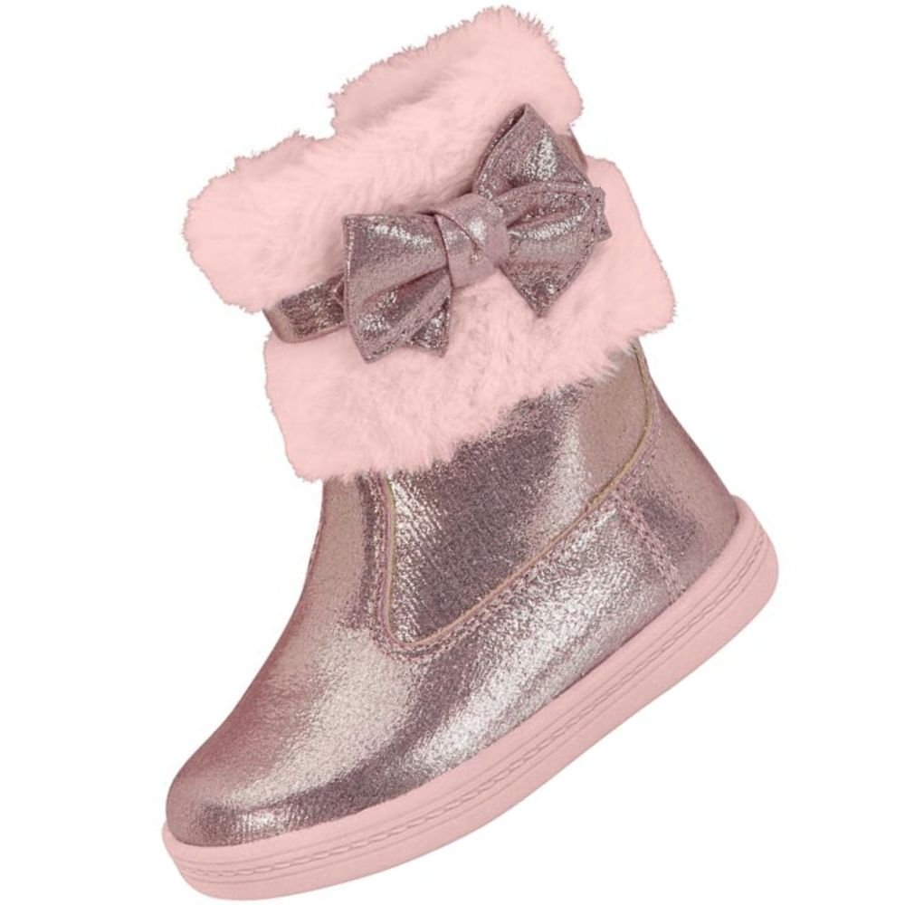 Bota Infantil Molekinha 2127.216 Feminina Rosa 2