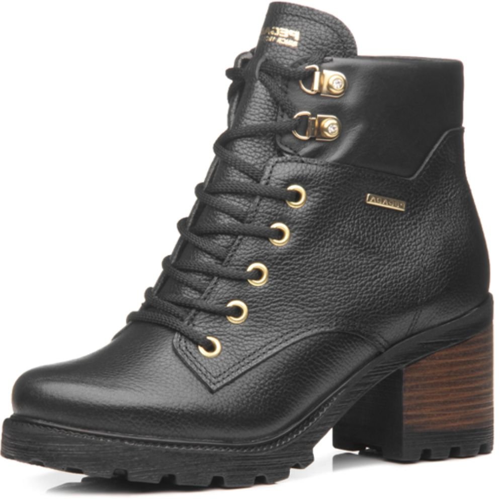 Bota Coturno Pegada 281329 Feminina Preto 2