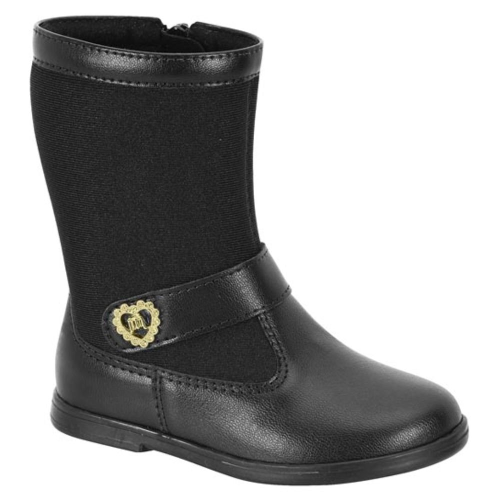 Bota Infantil Molekinha 2706.314 Feminina Preto 3