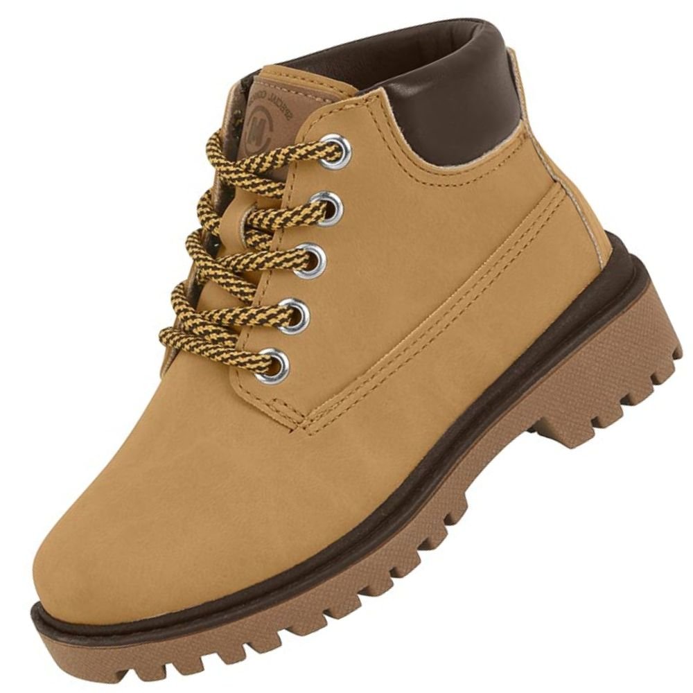 Bota Coturno Infantil Molekinho 2144.214 Masculino Amarelo 2