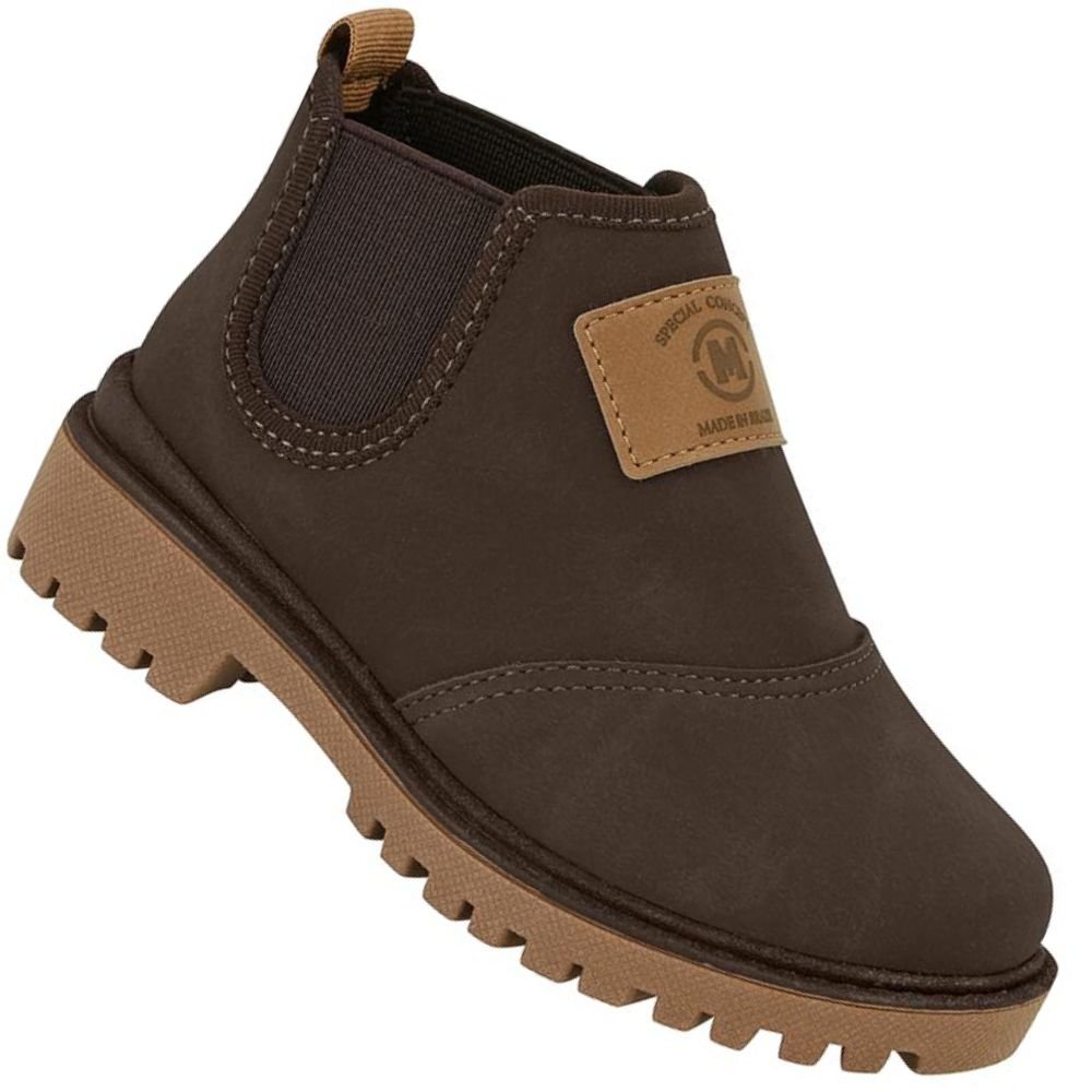 Bota Infantil Molekinho 2144.218 Masculino Marrom 1