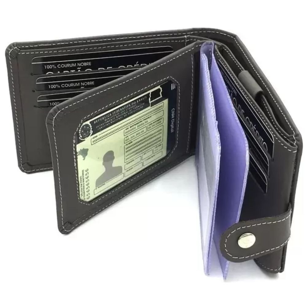 Carteira Pegada 34101 Masculina Preto 2