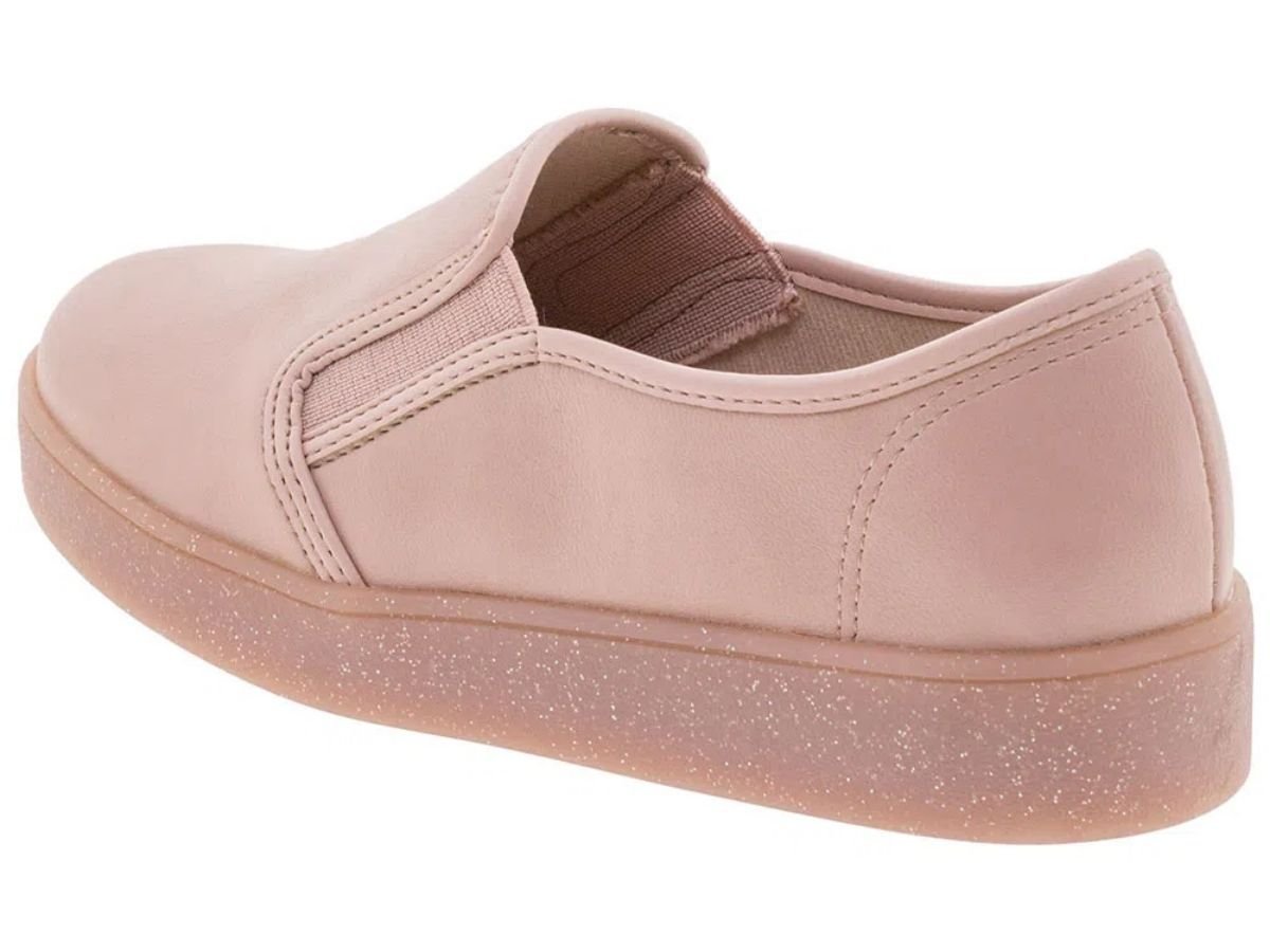 Tênis Slip Molekinha Infantil de Verniz 2516.100 Rosa 2