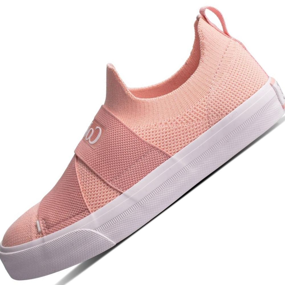 Tenis Coca Cola Meet Knit Cc2098 Feminino Rosa 2