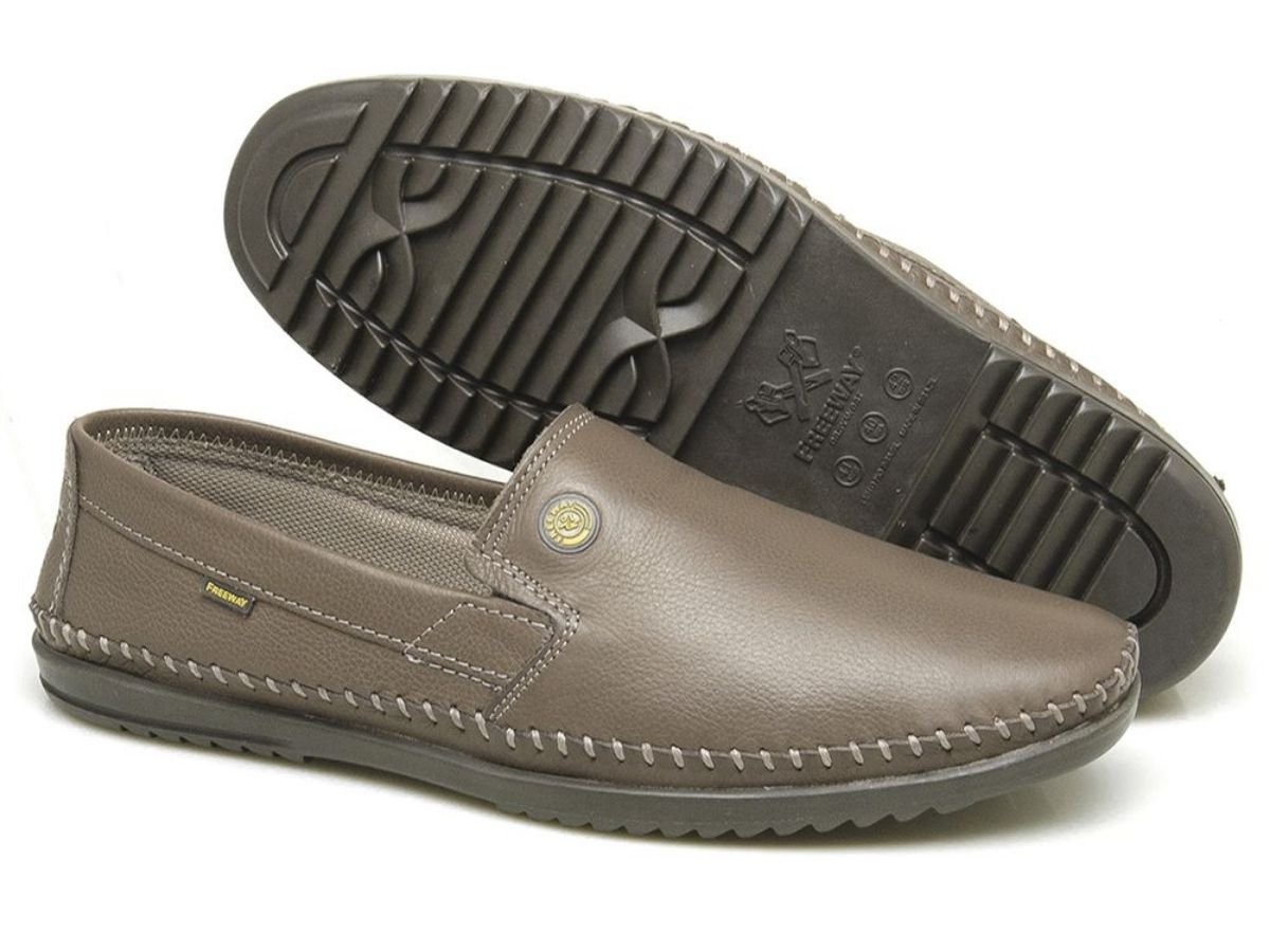 Sapatilha Freeway Logan 3 Couro Masculina Marrom 2
