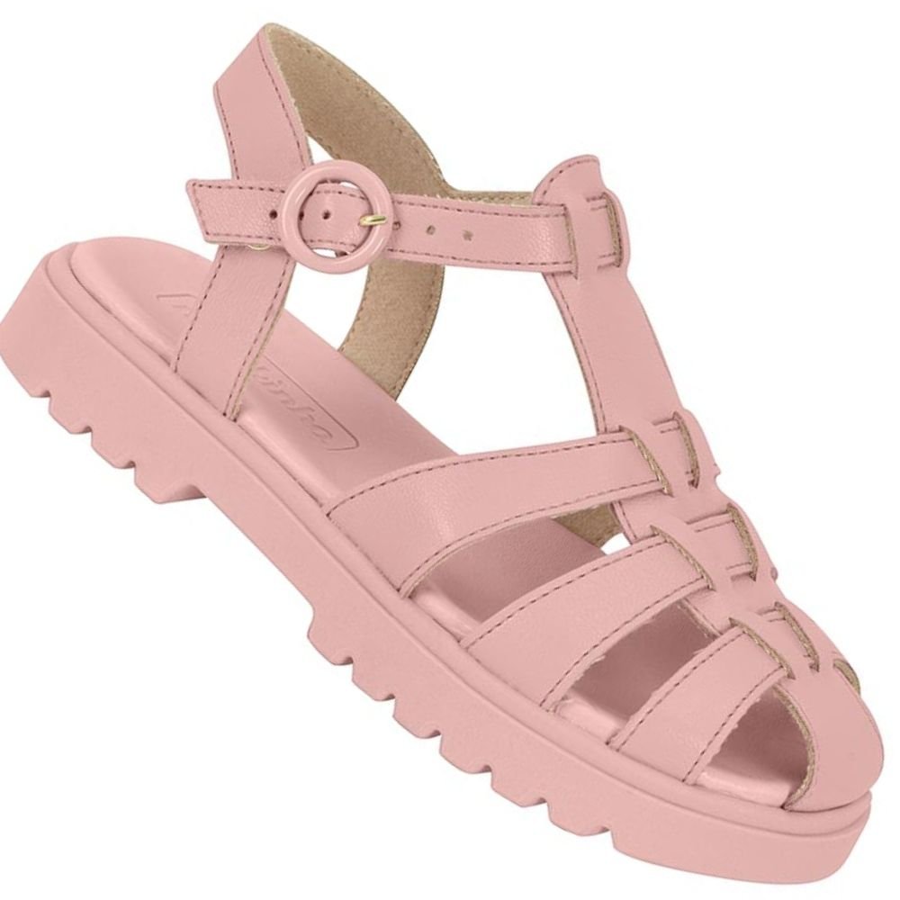 Sandalia Infantil Molekinha Feminina Rosa