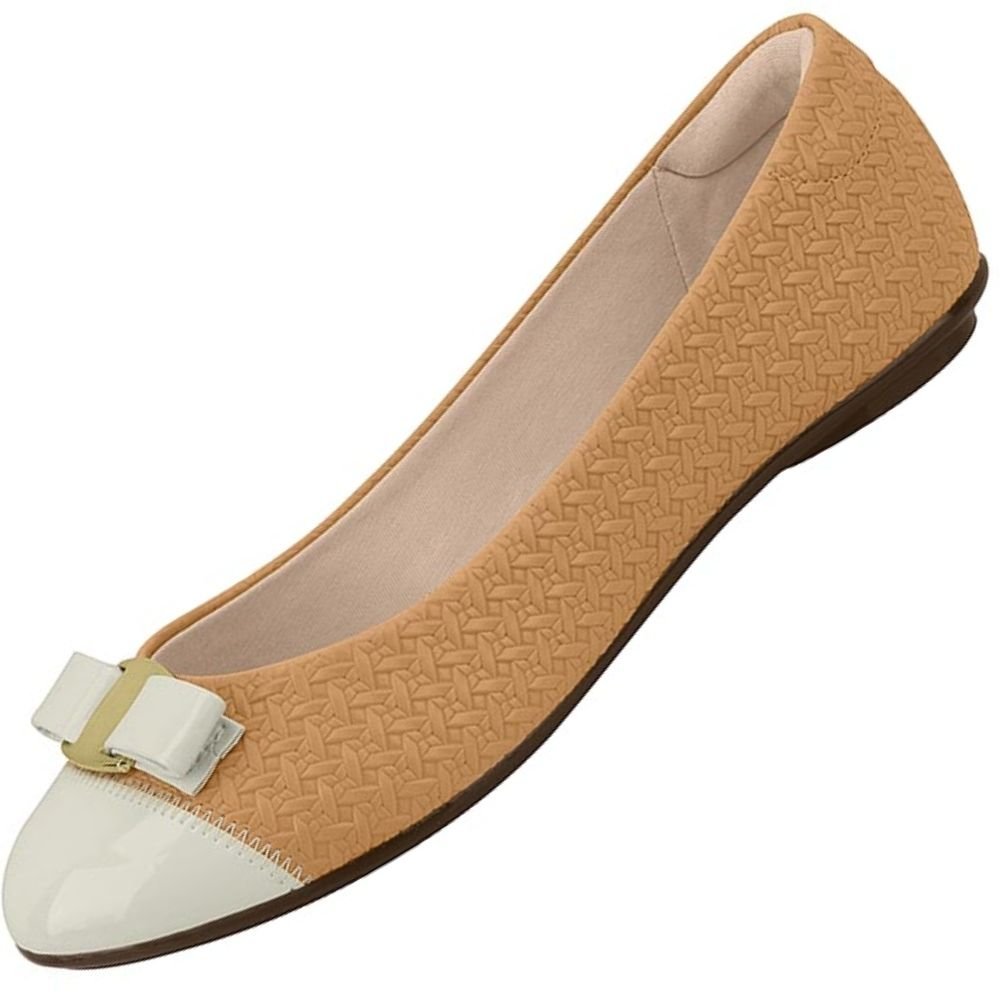 Sapatilha Moleca 5642.326 Feminina Bege 1