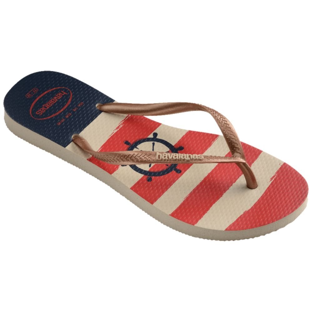 Chinelo Havaianas Slim Nautical Feminino Rosa 2