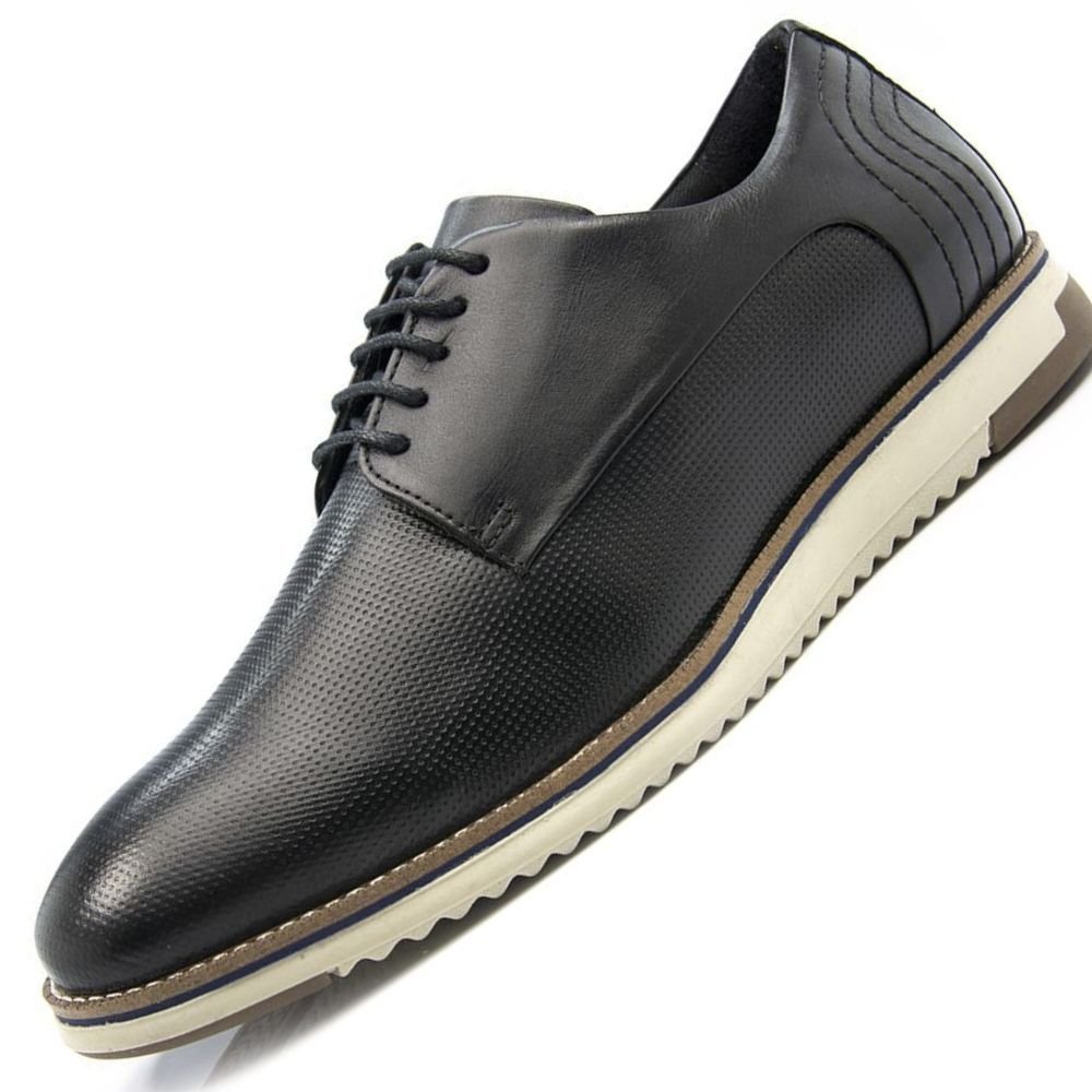 Sapato Ferricelli Stinger Casual Stg54625 Masculino Preto Preto 2